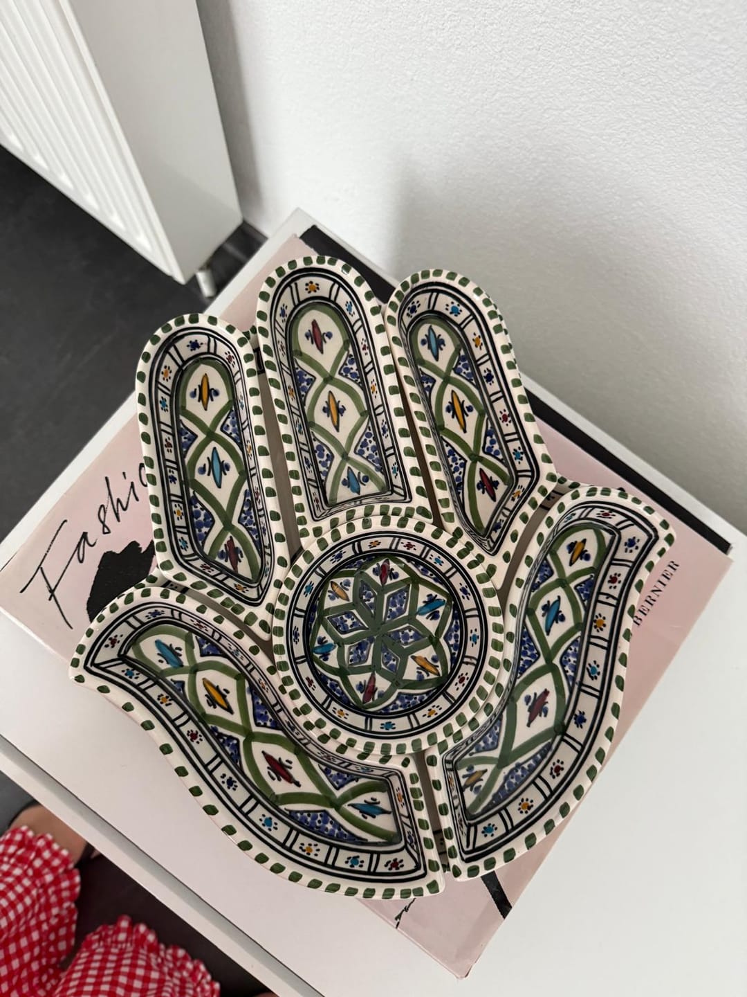 Customer photo review of Servierschale in Form der Fatima-Hand – 7-Teilig - (5 verschiedene Muster)