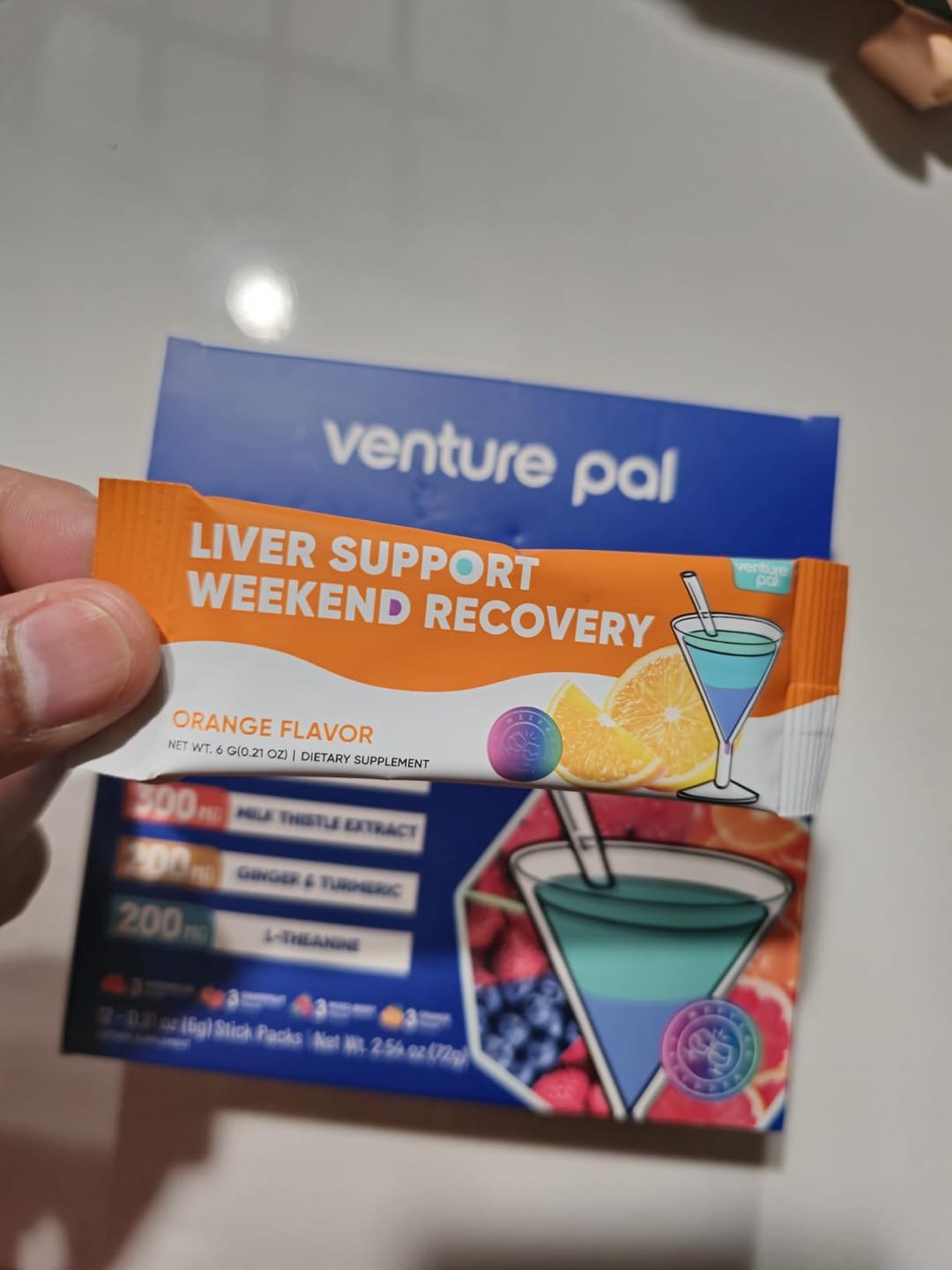 Customer photo review of Liver Support Sugar Free Electrolyte Powder Packets - Variety- 16 Sticks
