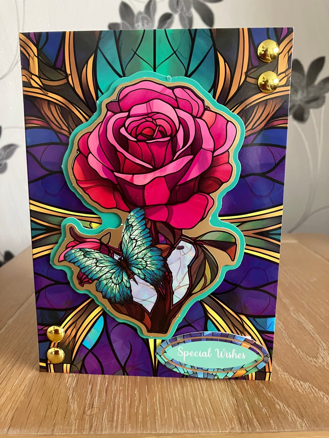 Customer photo review of Craft Buddy Stained Glass Papercrafting Kit - 30x Cards