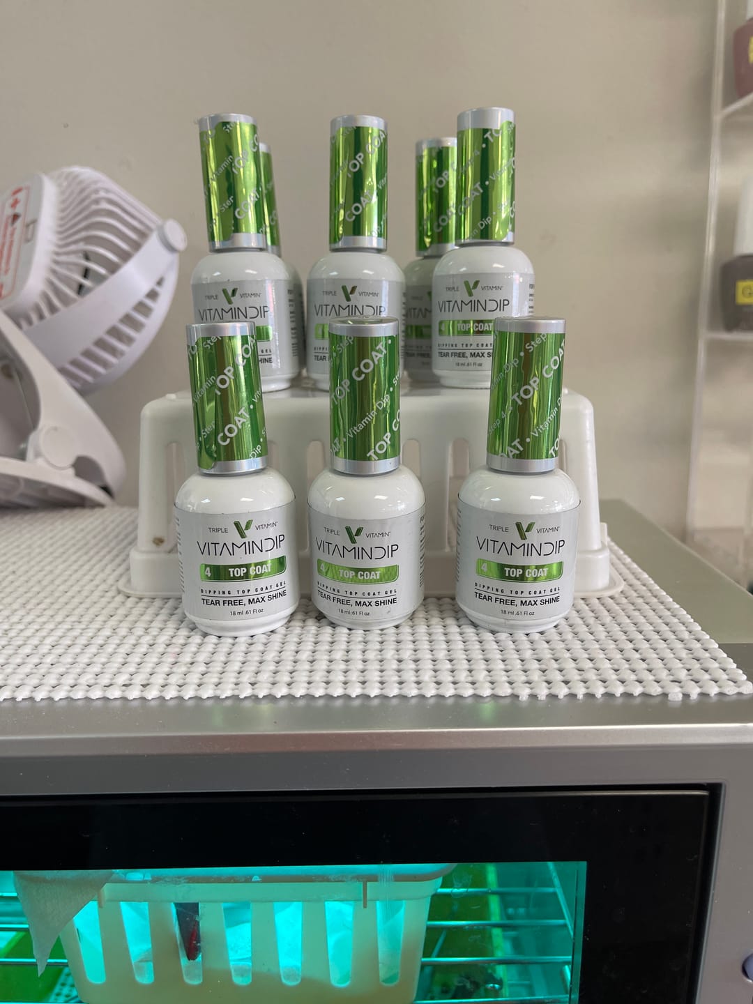 Customer photo review of Triple Vitamin Dip Liquid - Top Coat (0.5oz)