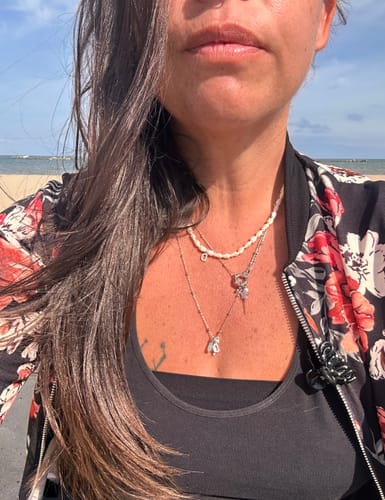 Customer photo review of Collana Rosario in Argento 925 con Chiusura ad Anello