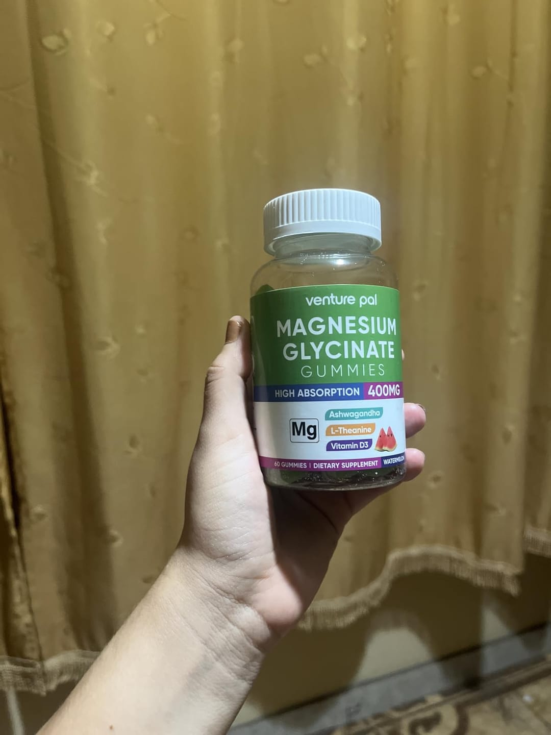 Customer photo review of Venture Pal 60 Day Supply Magnesium Glycinate Gummies - Watermelon