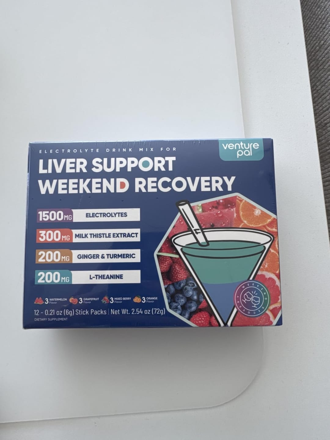 Customer photo review of Liver Support Sugar Free Electrolyte Powder Packets - Variety- 16 Sticks