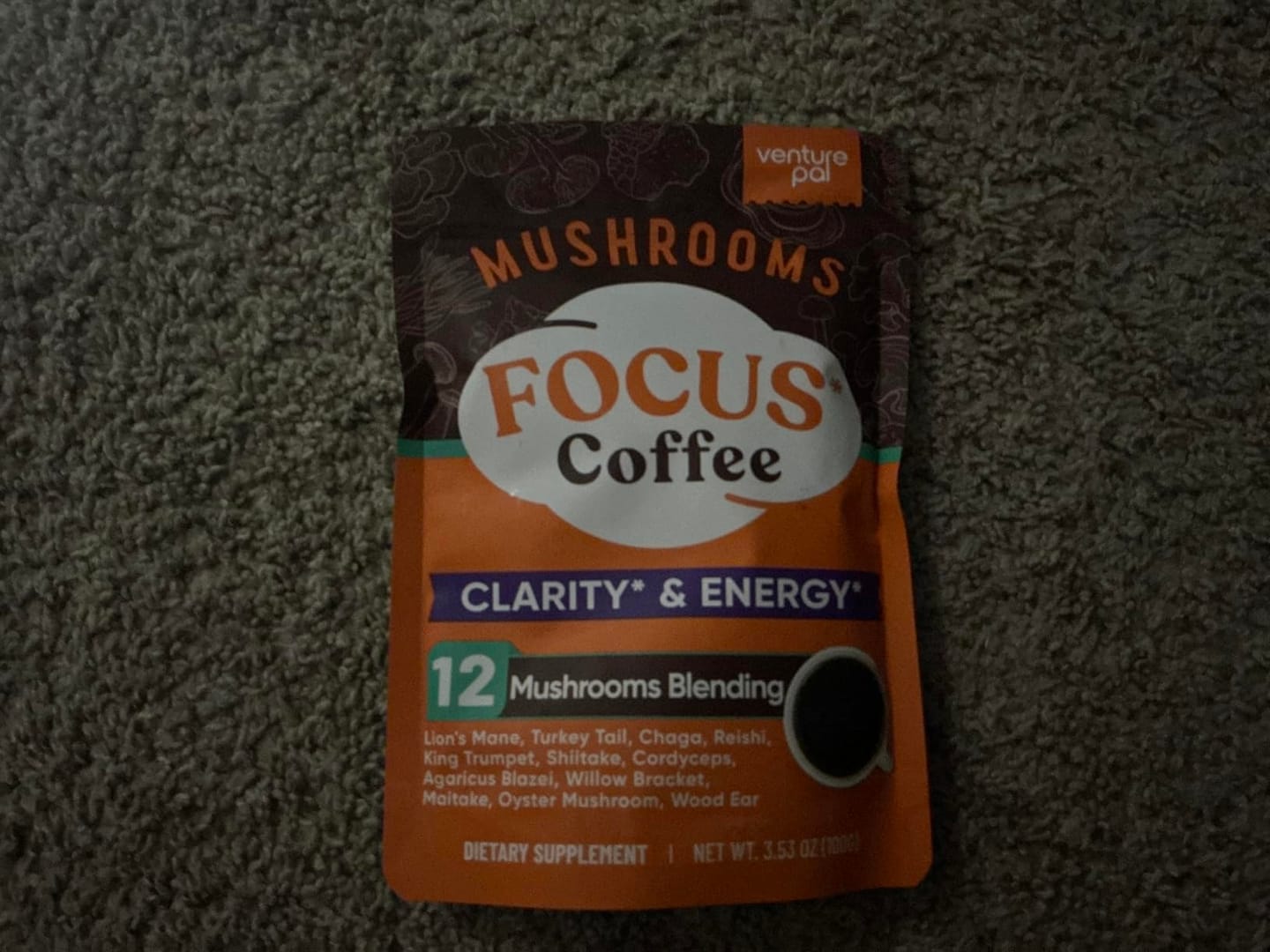 Customer photo review of 12 Mushrooms Focus Coffee - 40 Servings