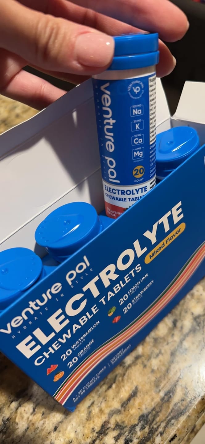 Customer photo review of Chewable Electrolyte Tablets - Variety Pack - 80 Tablets
