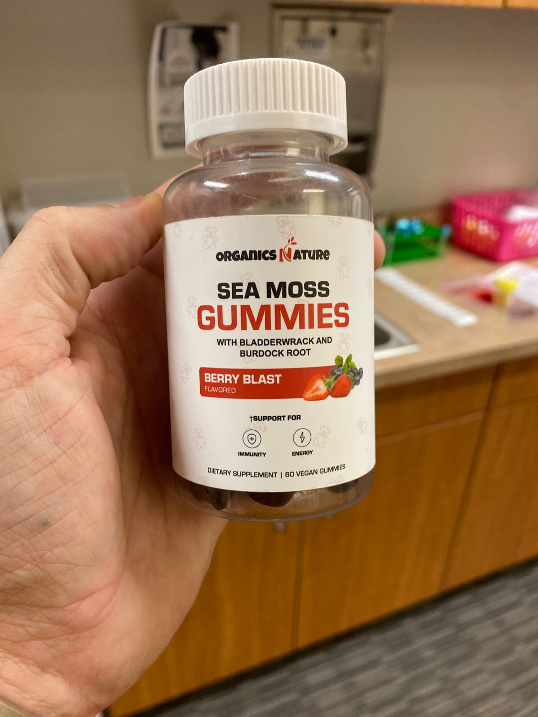 Customer photo review of Irish Sea Moss Gummies With Bladderwrack & Burdock