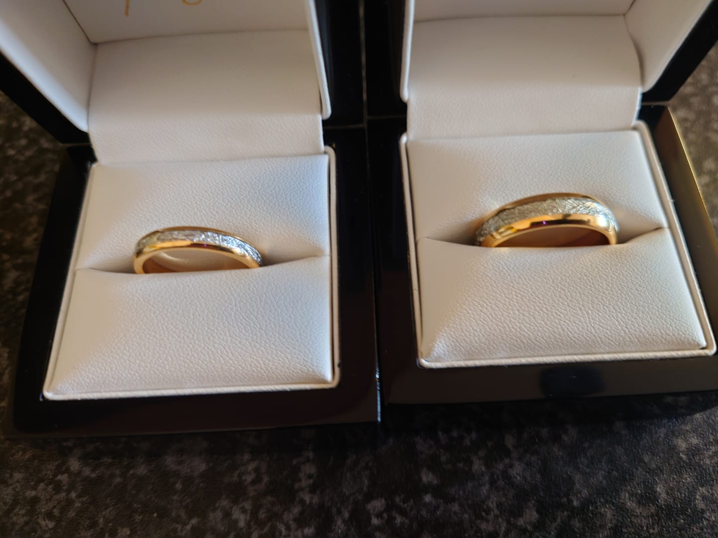 Customer photo review of The Golden Steel Wonder Ring Set