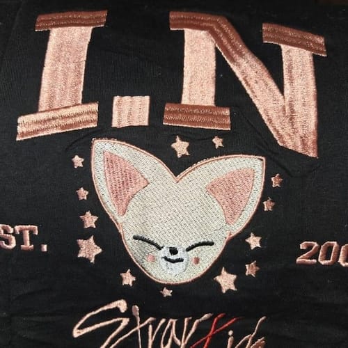 Customer photo review of WAVESTEEᵀᴹ Stray Kids Kpop Member Group Embroidere Sweatshirt, Hoodie