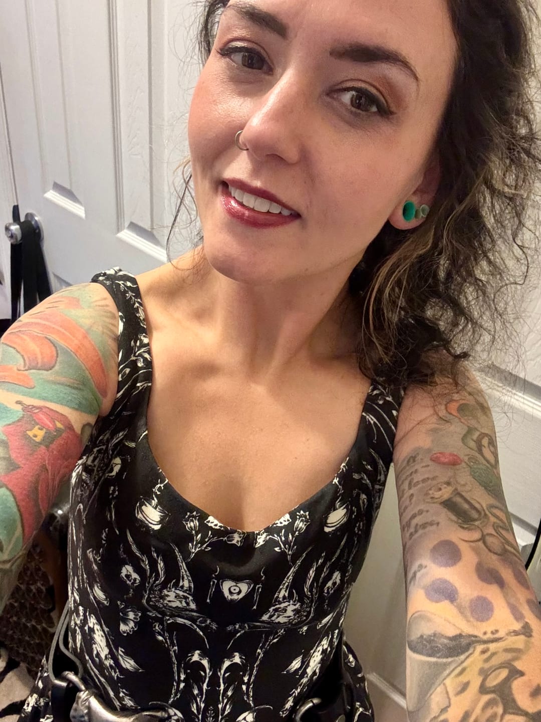 Customer photo review of PRE-ORDER - Novella Maxi Dress in Cottage Witch Toile Print