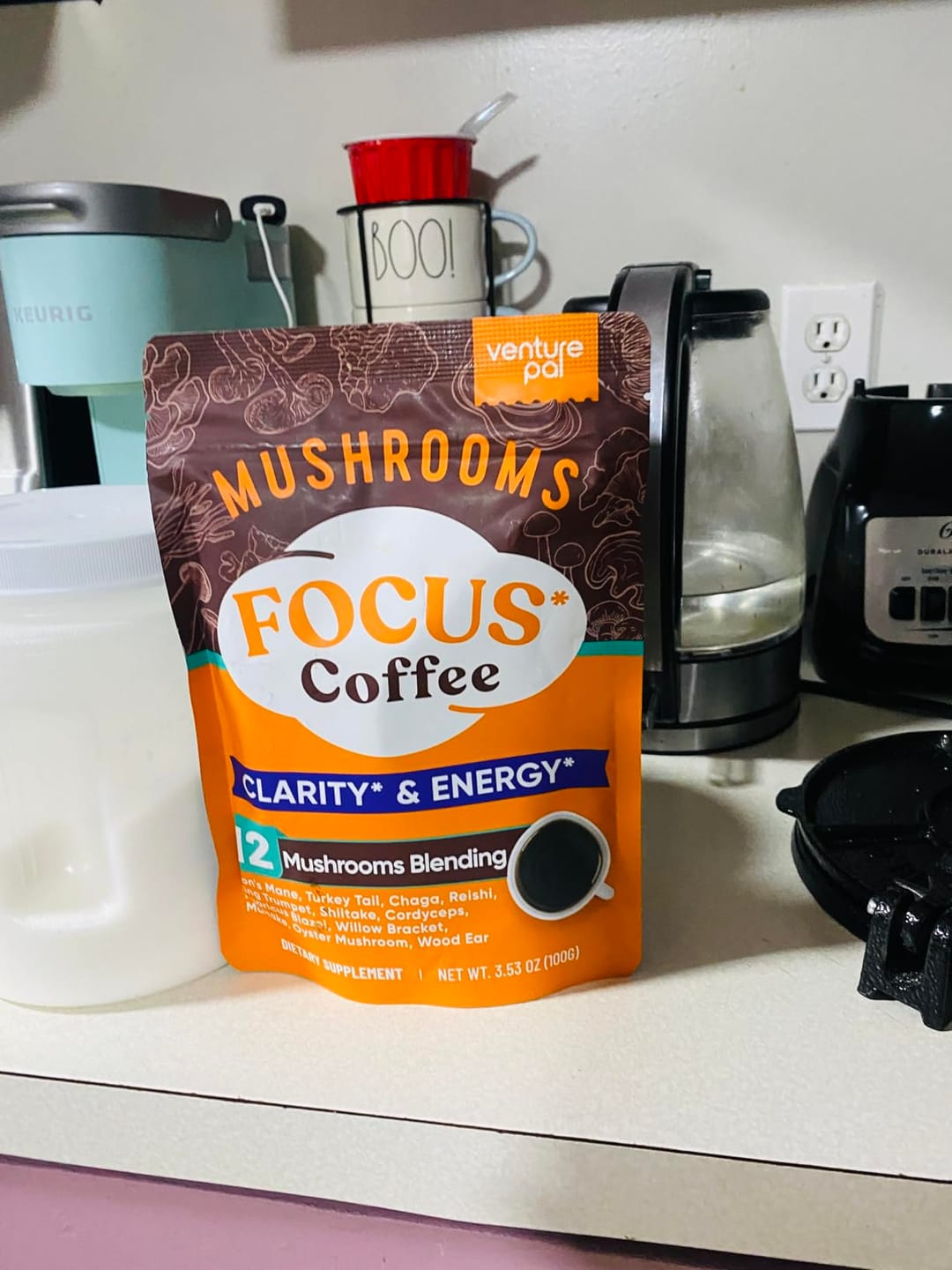 Customer photo review of 12 Mushrooms Focus Coffee - 40 Servings