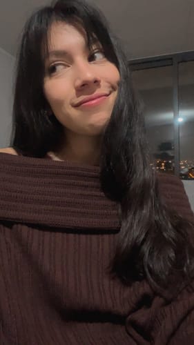 Customer photo review of SWEATER LINA CHOCOLATE