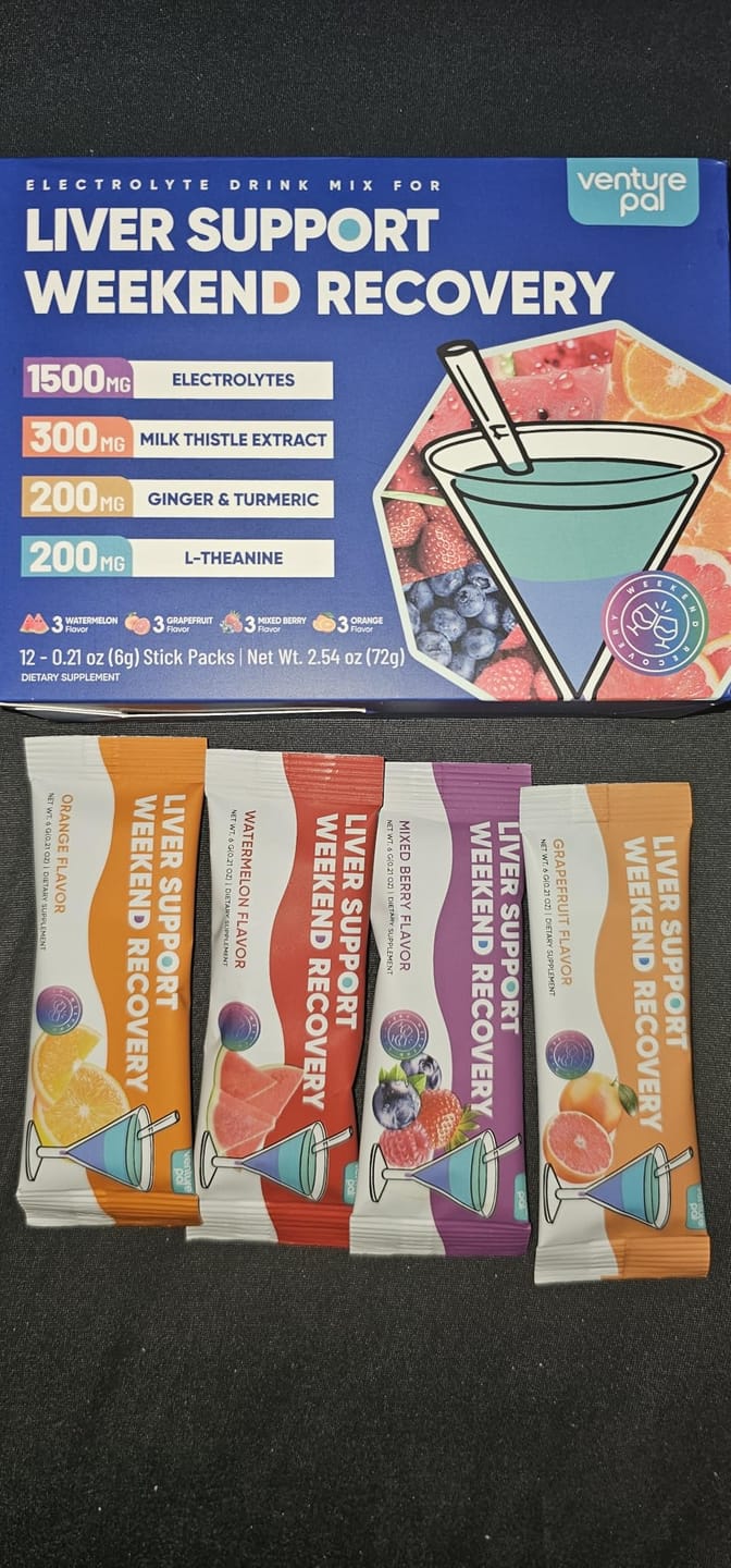 Customer photo review of Liver Support Sugar Free Electrolyte Powder Packets - Variety- 16 Sticks