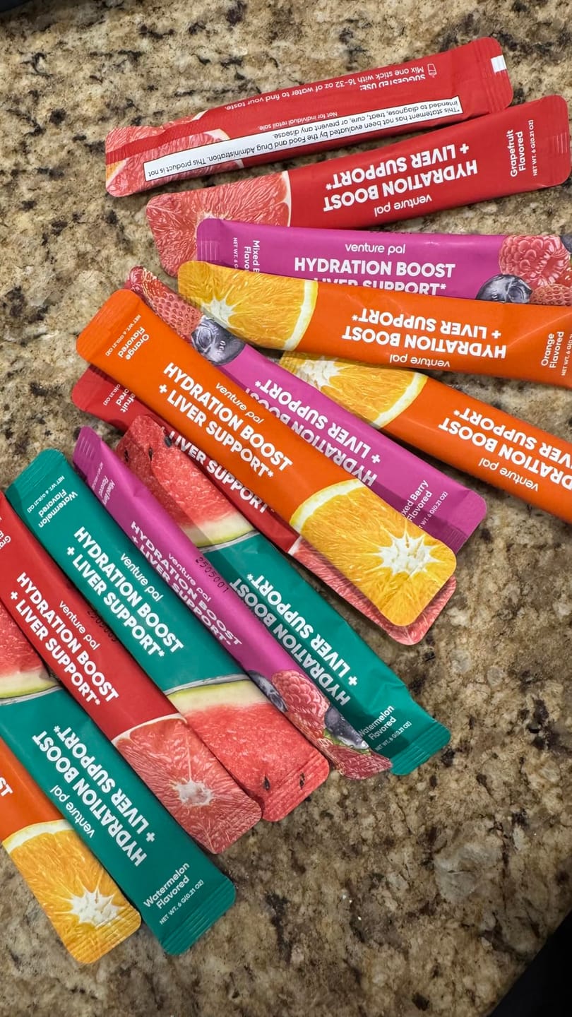 Customer photo review of Liver Support Sugar Free Electrolyte Powder Packets - Variety- 16 Sticks