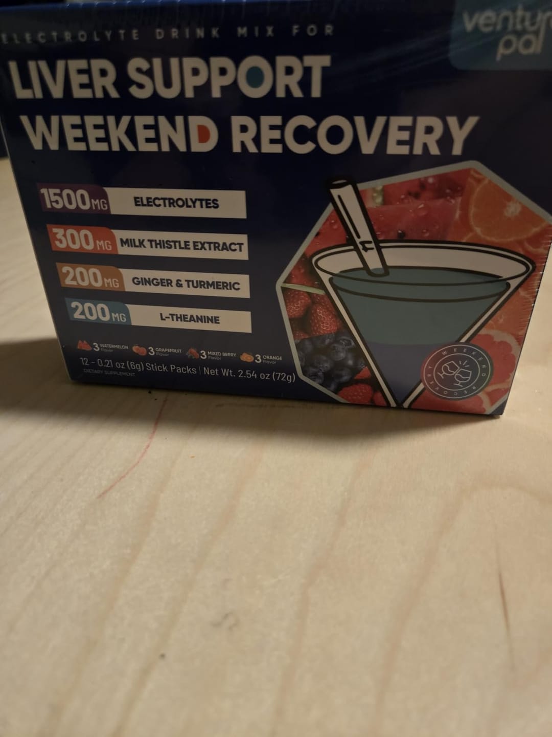 Customer photo review of Liver Support Sugar Free Electrolyte Powder Packets - Variety- 16 Sticks