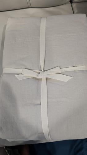 Customer photo review of Oeko-Tex® 100% Natural Linen Bedset