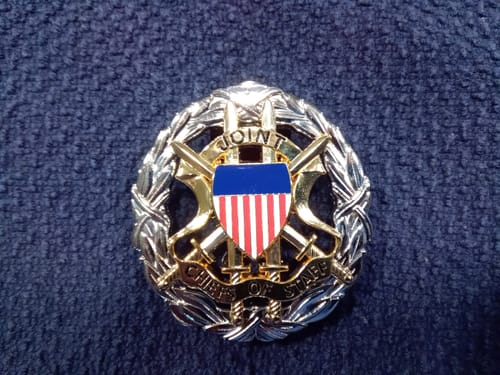 Customer photo review of US Chief of Staff Joint Service Identification Badge Replica Movie Props