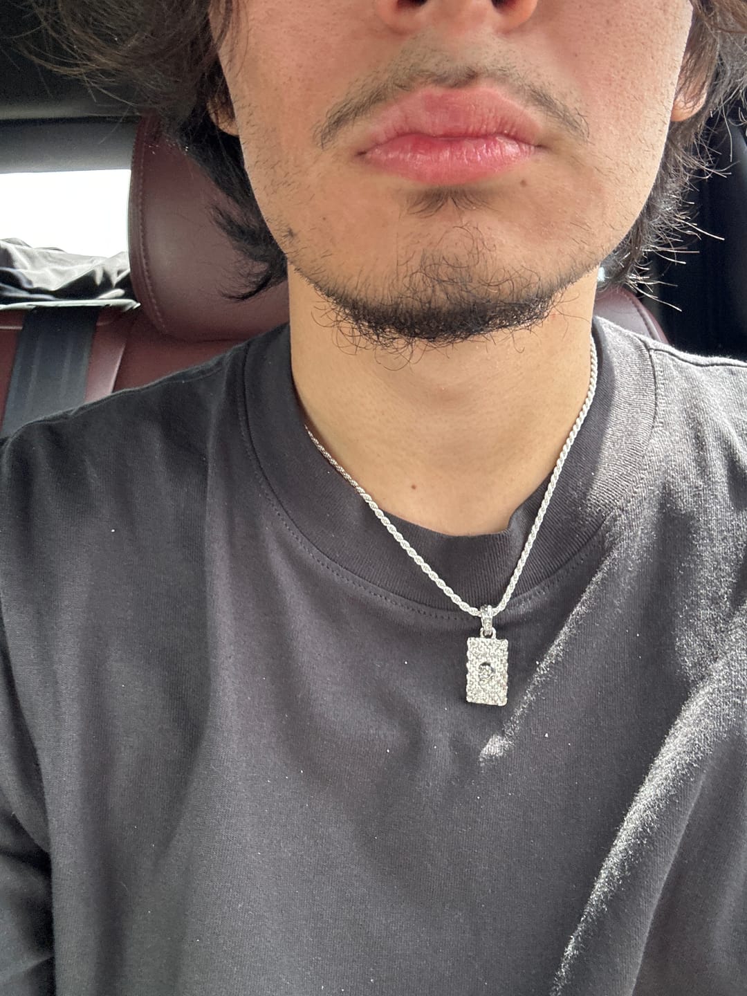 Customer photo review of 2.5MM STERLING SILVER ROPE CHAIN