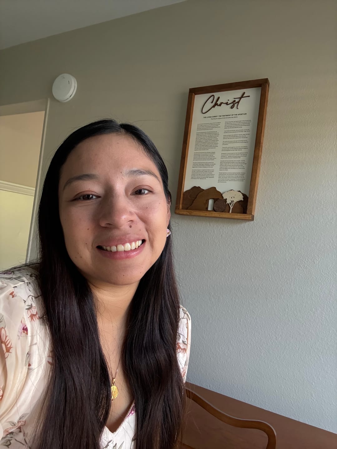 Customer photo review of The Living Christ: A Testimony of the Apostles | Framed Proclamation Sign with Multi-layered Scenes