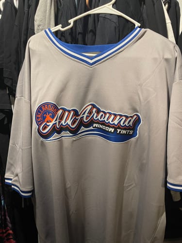 Customer photo review of Custom Gray Royal-White Classic Style Outdoor Authentic Pullover Baseball Jersey