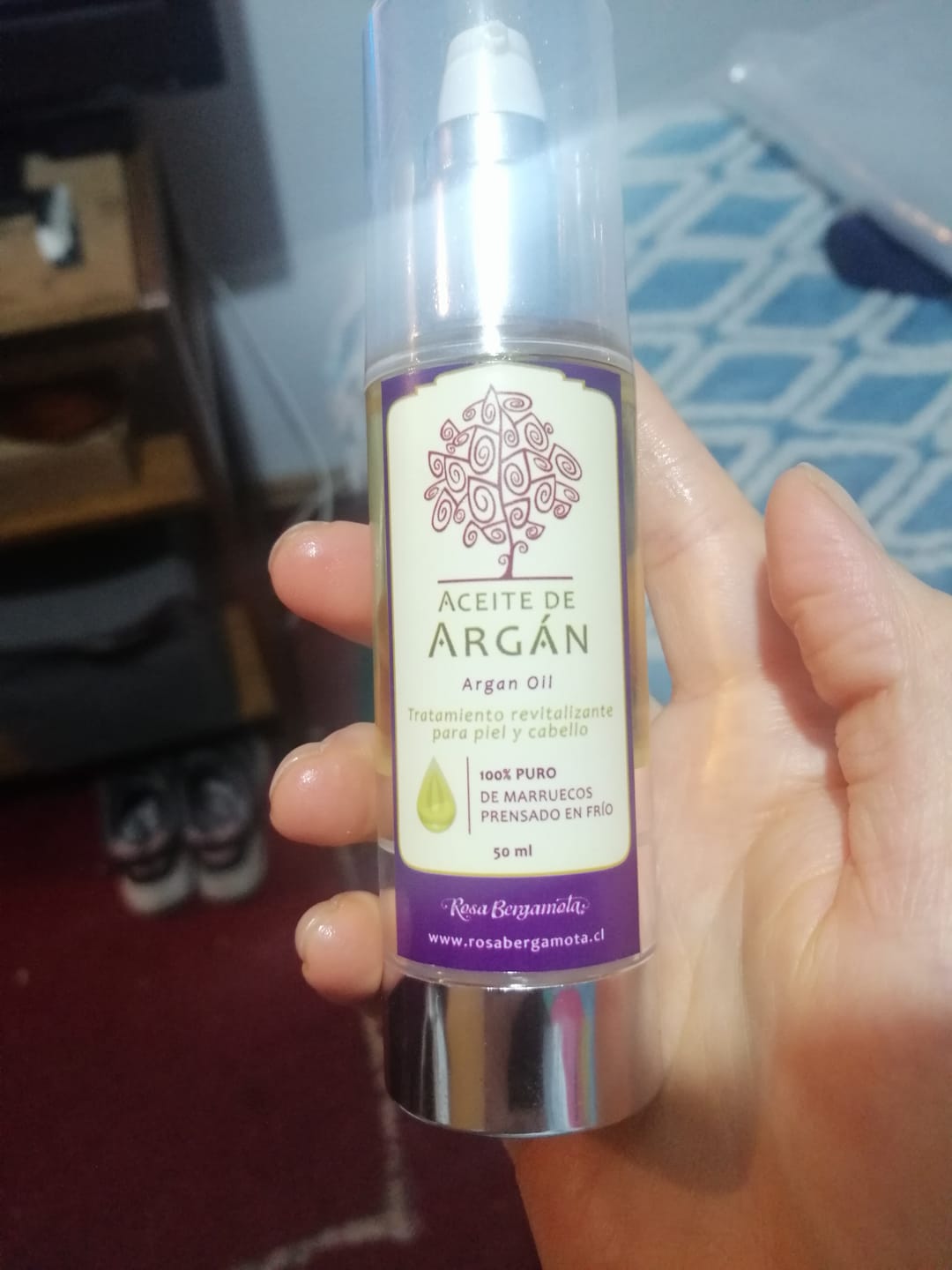 Customer photo review of Aceite de Argán 100% puro