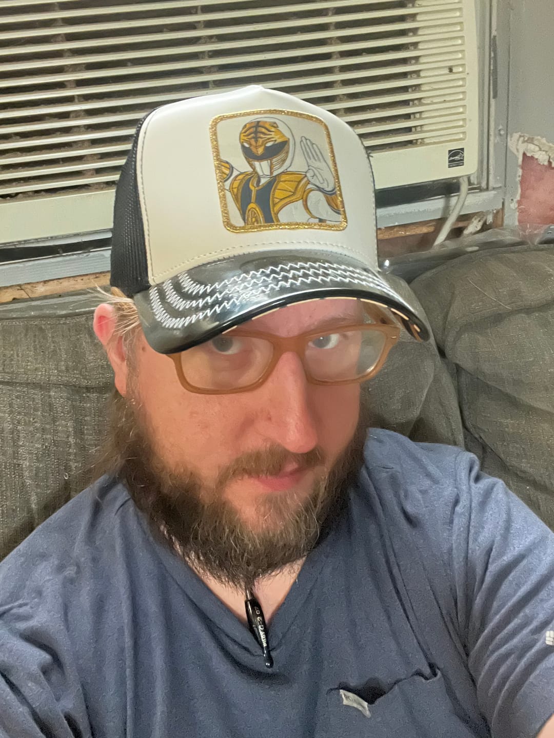 Customer photo review of OVERLORD X Power Rangers: White Ranger Trucker Cap