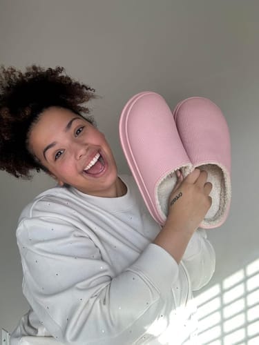Customer photo review of The Snuggi Slippers (Unisex)