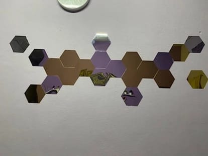 Customer photo review of HexaGlow™  – Hexagon Decor Tiles