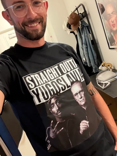 Customer photo review of Straight Outta Yugoslavia Premium T-Shirt