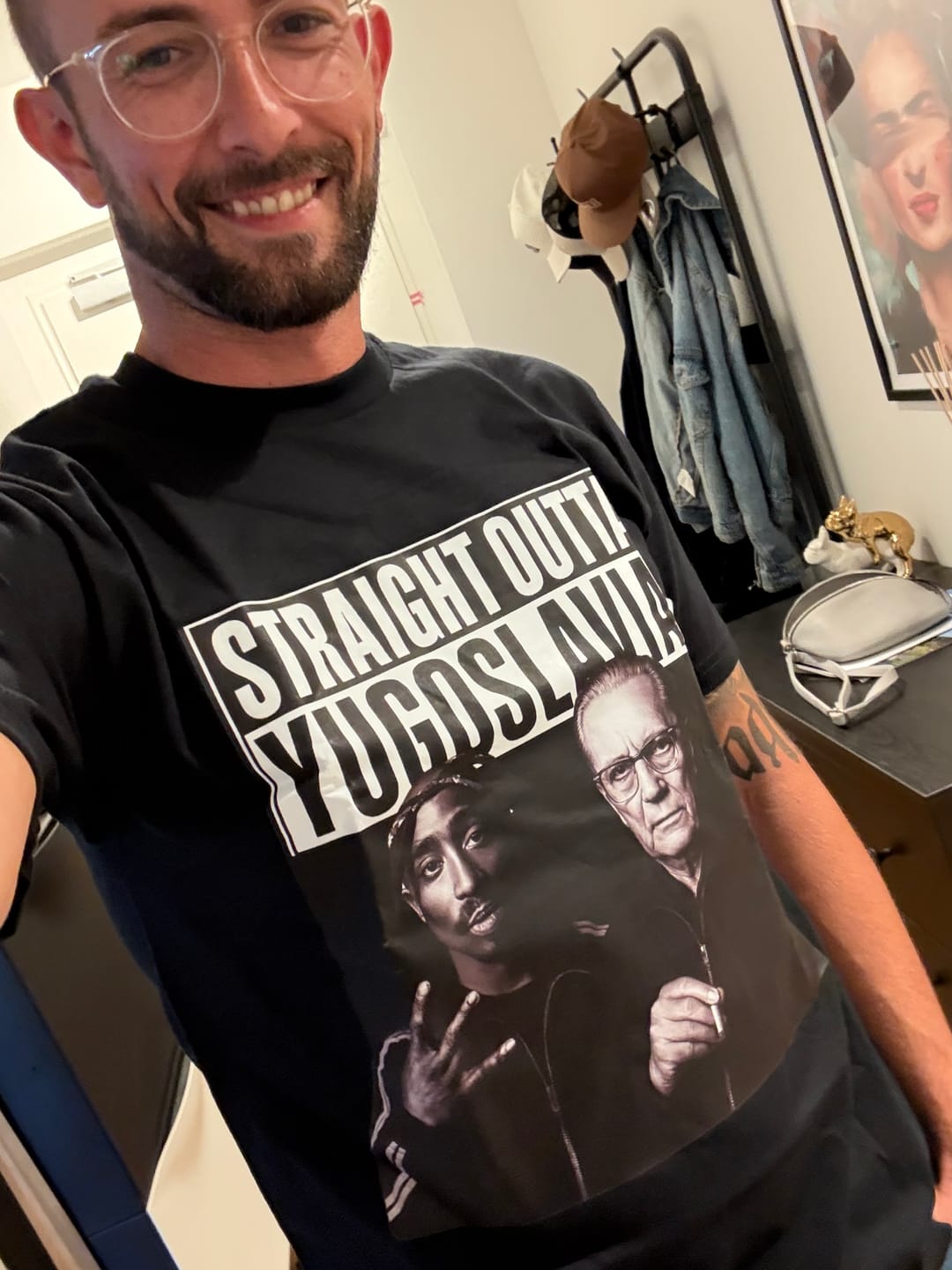 Customer photo review of Straight Outta Yugoslavia Premium T-Shirt
