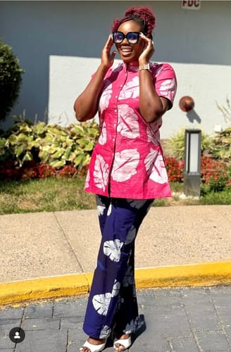 Customer photo review of UWA Adire Set | Pink