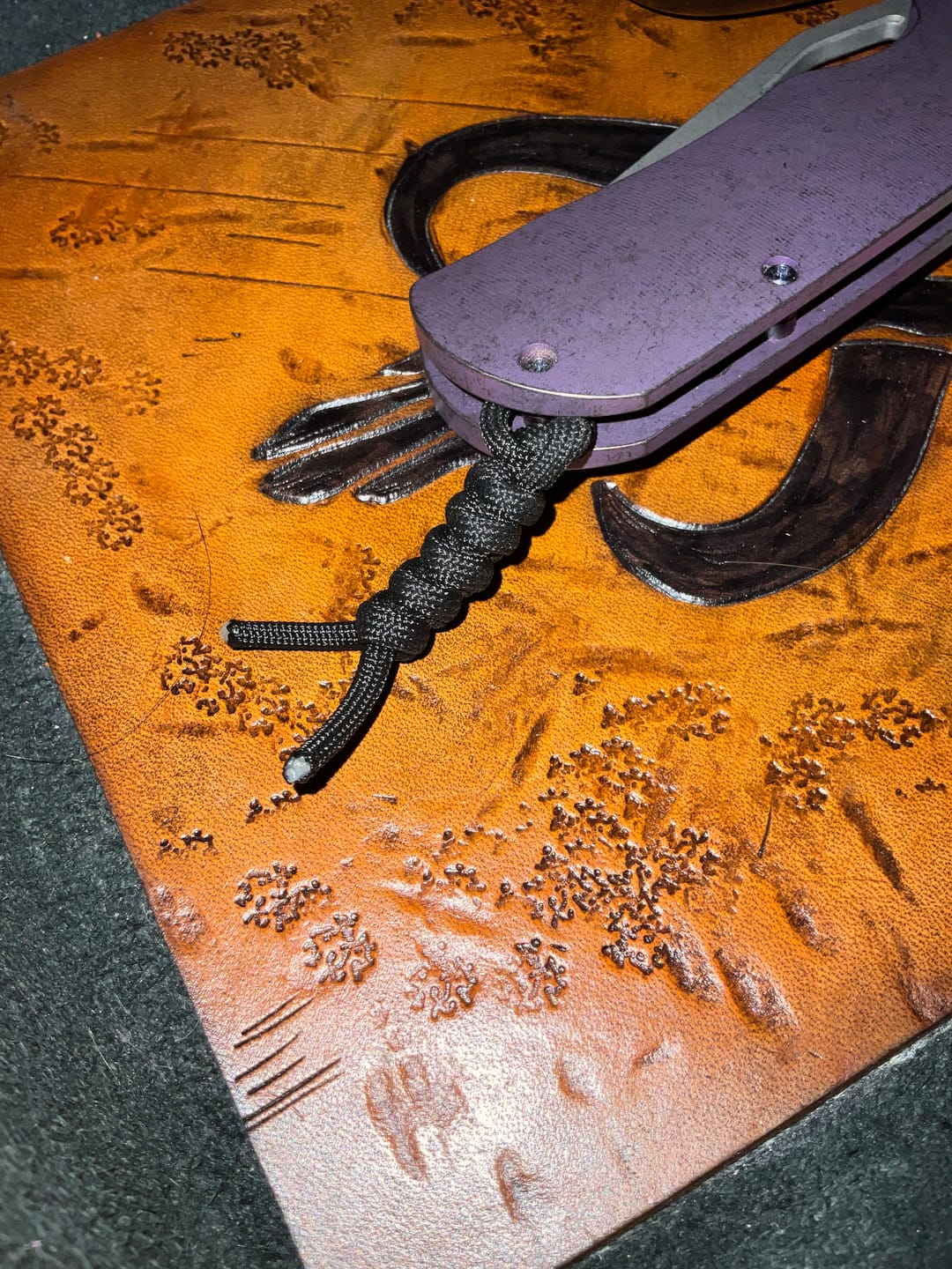 Customer photo review of Lone Star Knife Lanyard – Handmade Utility & Style