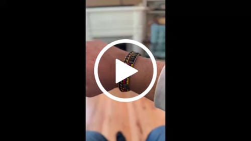 Customer video review of Woven Ridge Blue Men’s Bracelet
