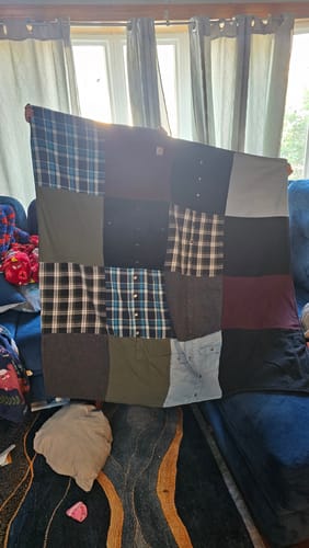 Customer photo review of Classic T-Shirt Blanket