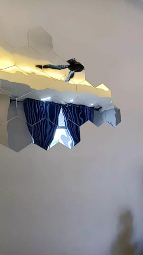Customer photo review of HexaGlow™  – Hexagon Decor Tiles