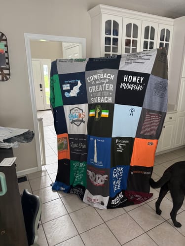 Customer photo review of T-Shirt Quilts