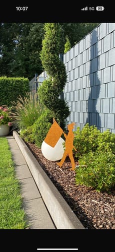 Customer photo review of Gartenstecker Fahnenträger Schützenfest