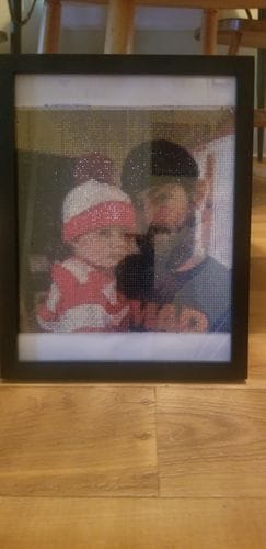 Customer photo review of Custom Diamond Painting Kit