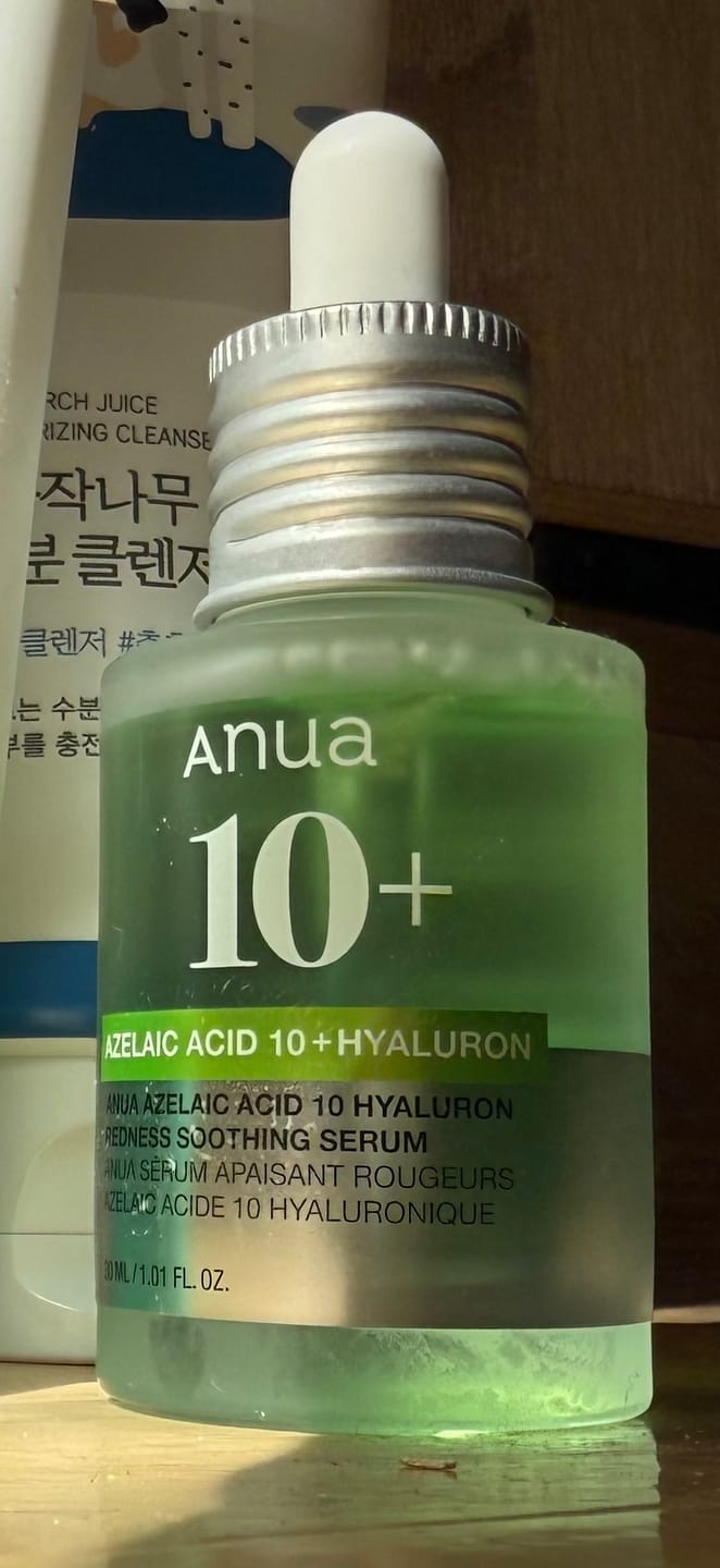 Customer photo review of Serums ar azelaīnskābi Anua Azelaic Acid 10 Hyaluron Redness Soothing Serum