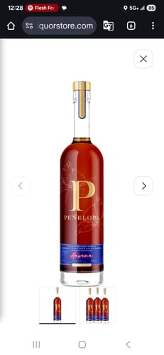 Customer photo review of Penelope Havana Straight Bourbon Whiskey
