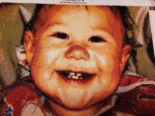 Customer photo review of Custom Diamond Painting Kit