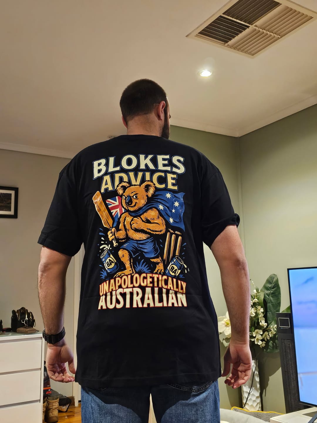 Customer photo review of Aussie As Tee - Black