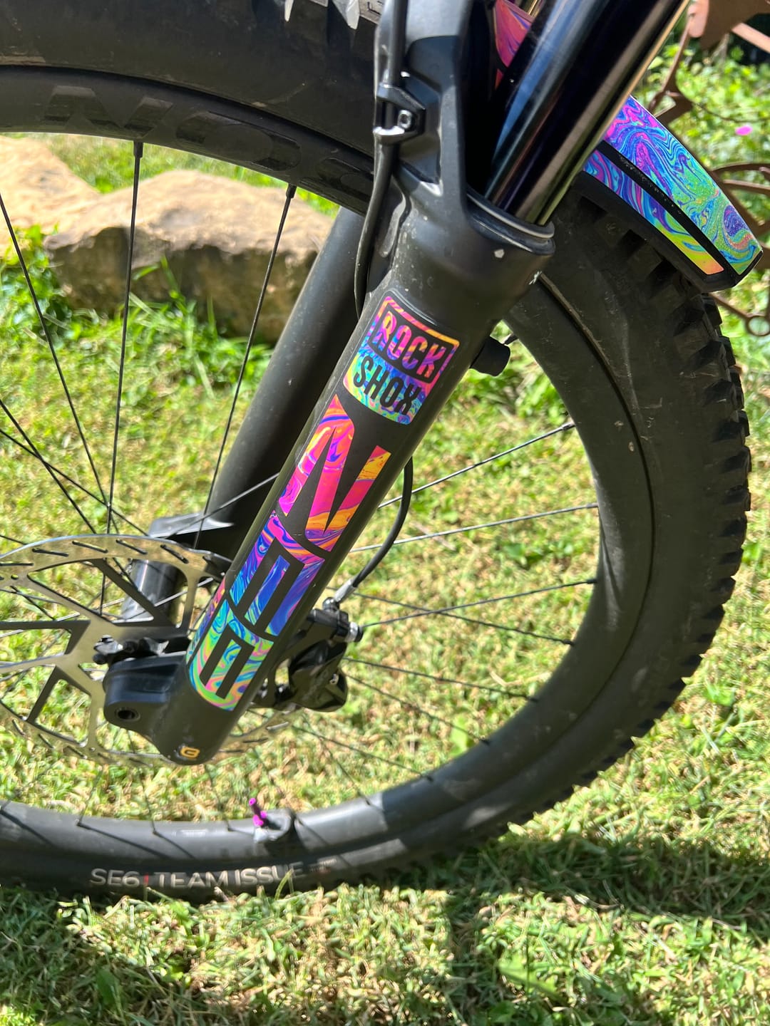 Customer photo review of Custom RockShox ZEB Decal