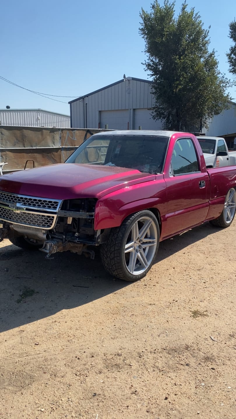 Customer photo review of Glossy Metallic Rubellite Purple Vinyl Wrap