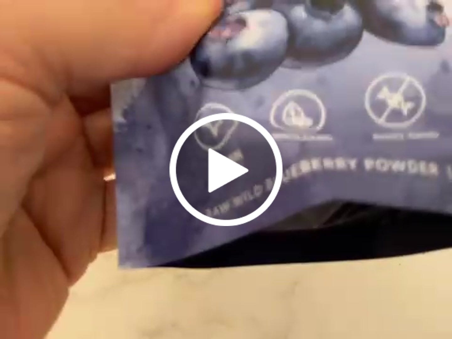 Customer video review of Wild Blueberry Powder