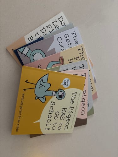 Customer photo review of The Mo Willems Pigeon Book Collection - 7 Book Set