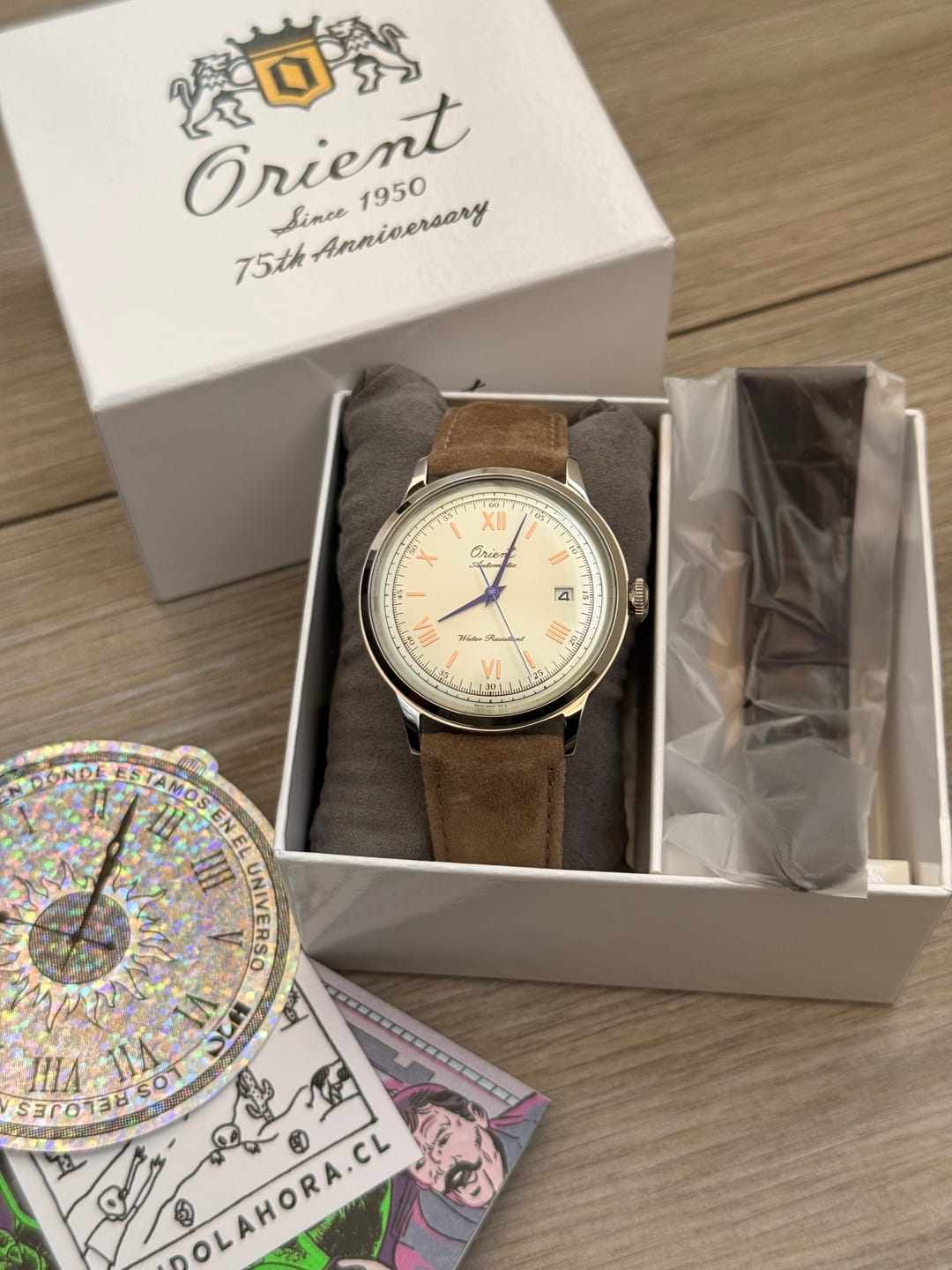Customer photo review of Reloj Orient RA-AC0027S Bambino 40.5mm Automático [75th Edición Limitada]