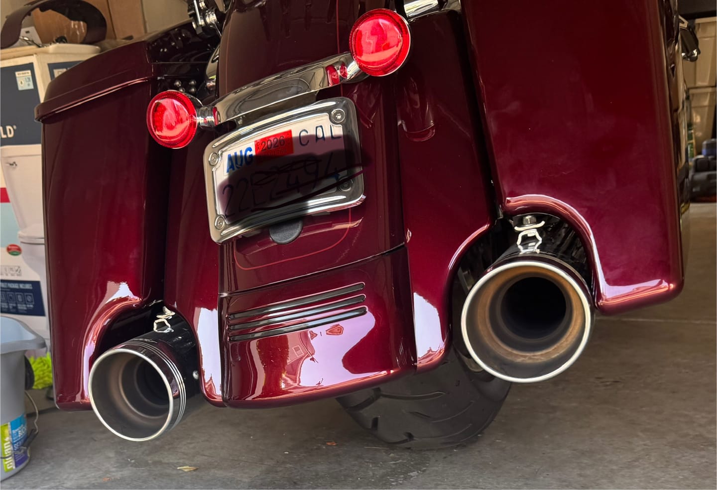 Customer photo review of Stretched Rear Fender Extension For 2014-2023 Harley Davidson Touring