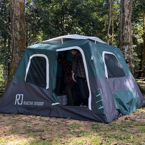 Customer photo review of [PRÉ-COMMANDE] 2-Step Cabin Tent – Très grande taille + Bâche de camping OFFERTE (jusqu’à 10 personnes, FR) — Expédition avant le 16 septembre