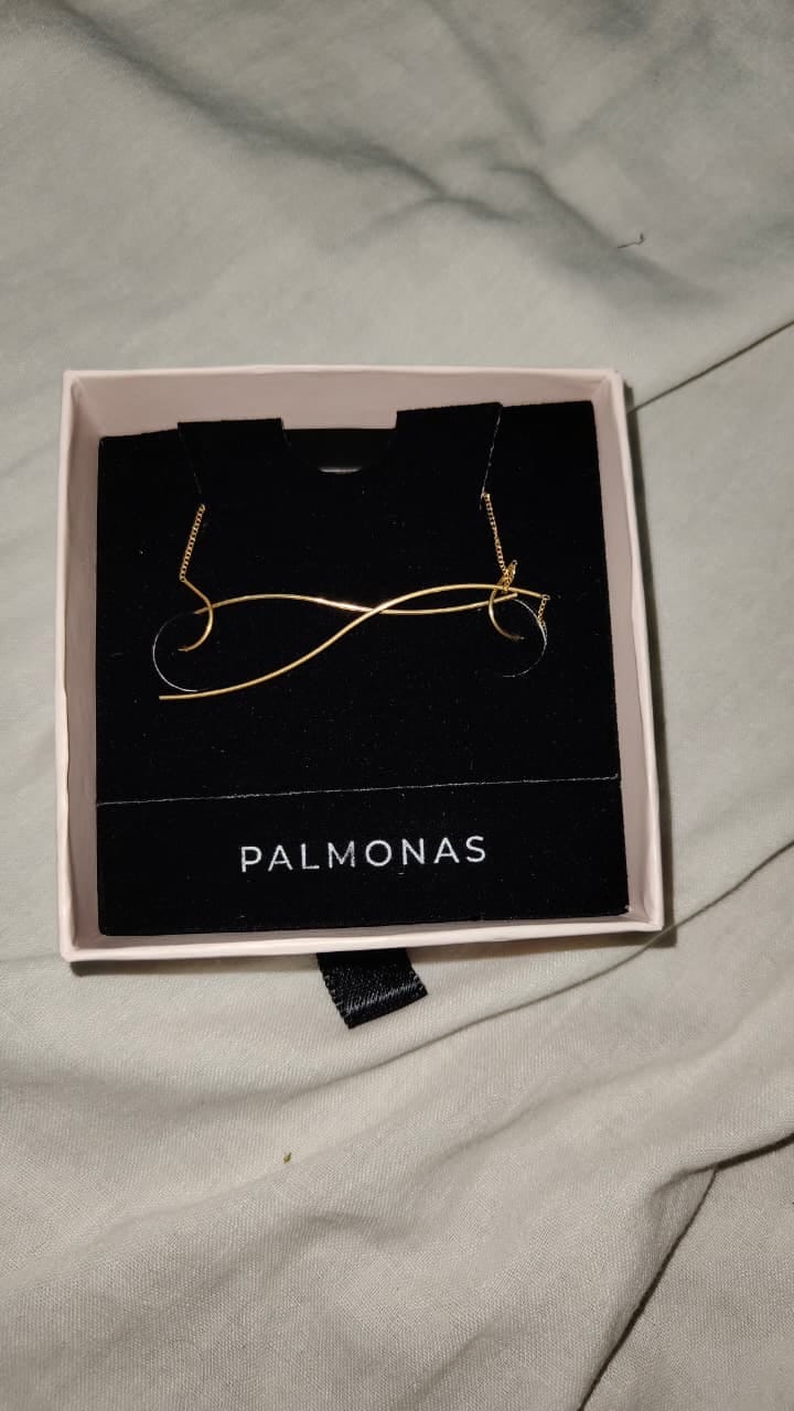 Customer photo review of Gold Water Drop Tassel Earrings