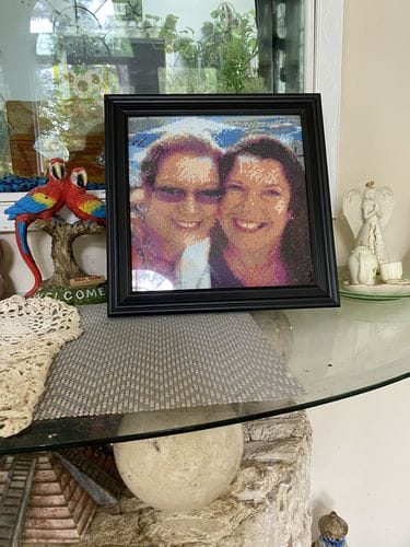 Customer photo review of Custom Diamond Painting Kit